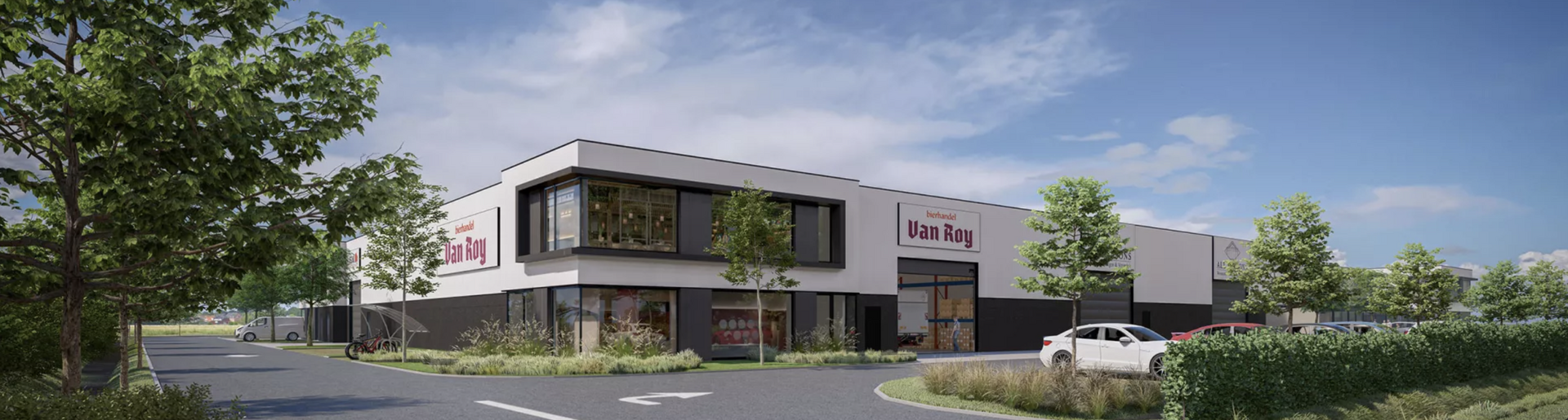 Jeni Real Estate ontwikkelt gebouw op maat voor Bierhandel Van Roy in Malle