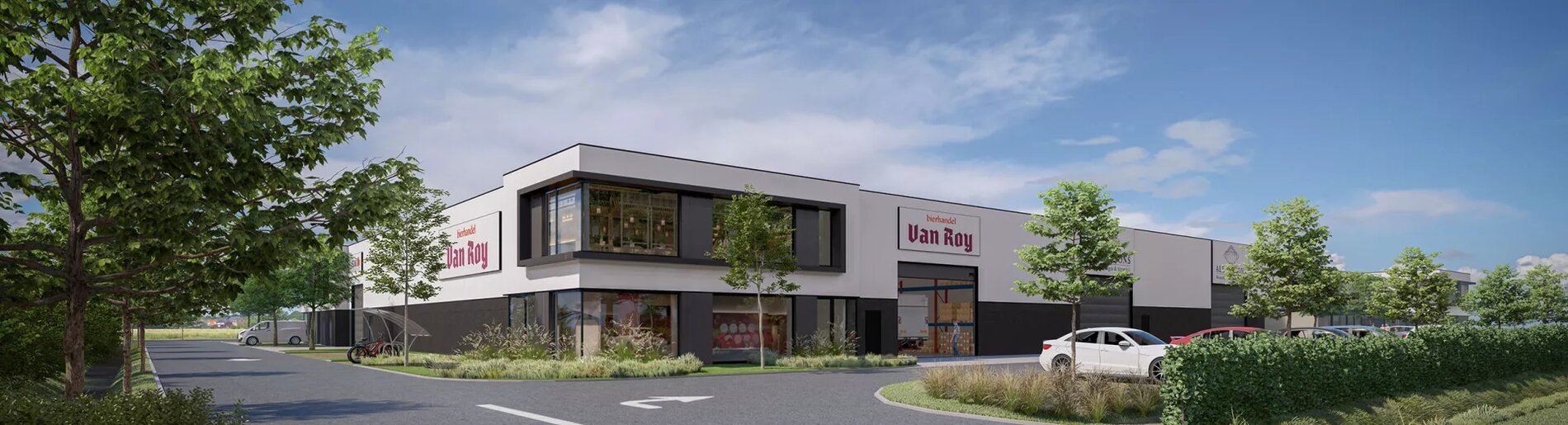 Jeni Real Estate ontwikkelt gebouw op maat voor Bierhandel Van Roy in Malle